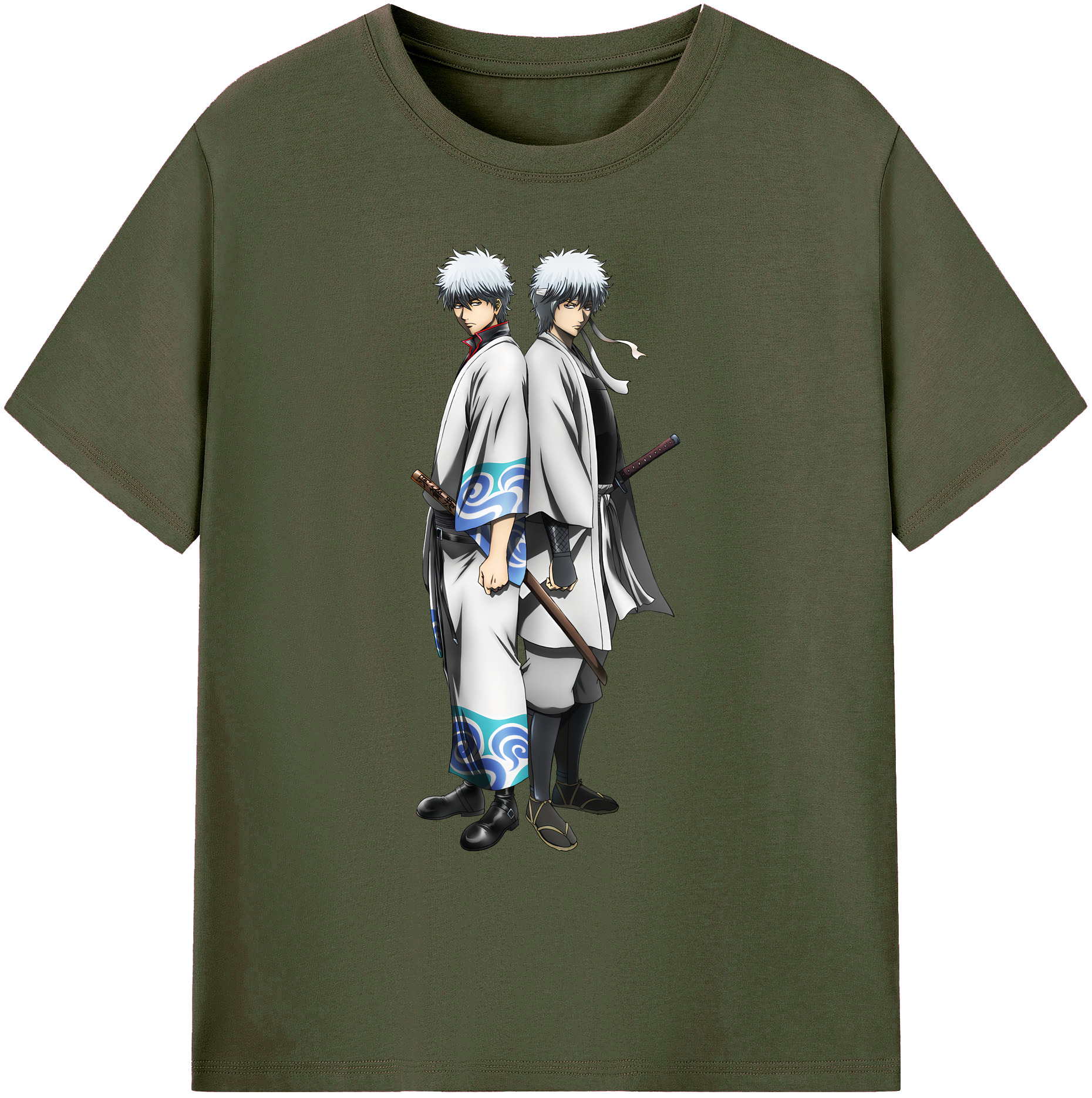 （画像用） ぎんたま 坂田銀時（さかたぎんとき） 神楽 志村新八（しむら しんぱち） GINTAMA Sakata Gintoki Kagura Shimura Shinpachi 綿100％ メンズ半袖Tシャツ｜肌触りやわらか＆通気性